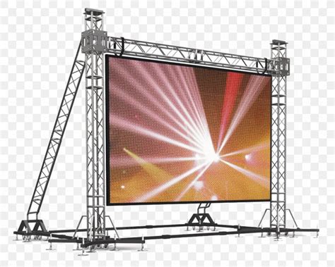 Led Display Truss Light Emitting Diode Video Wall Png 1000x800px Led