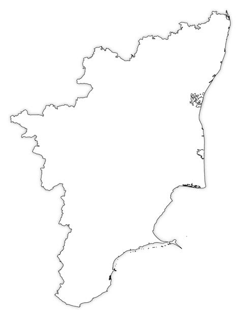 Tamilnadu Outline Map Tamil Nadu Free Maps Free Blank Maps Free