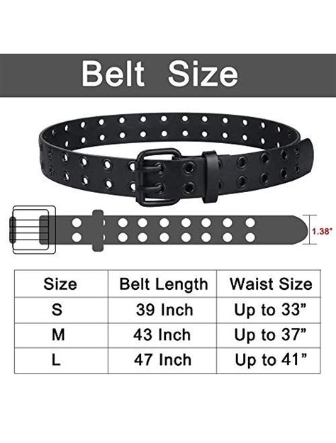 Buy Grommet Leather Belts For Women Black Belt Women Men With Double