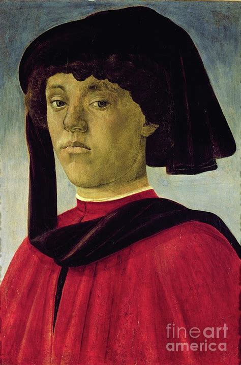 Portrait Of A Young Man Painting By Sandro Botticelli Pixels