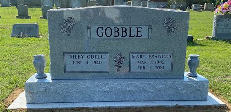 Double Upright Granite Headstone with two vases - DUGH 008 - East Coast ...