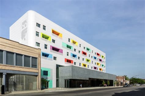 Architect John Ronans Colorful Library Housing Project In Irving Park