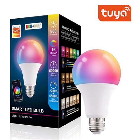 Tuya Inteligente L Mpada Led W Bluetooth L Mpada E B Rgbw Ac