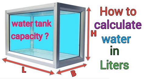 How To Calculate Quantity Of Water In Rectangular Tank Water Tank