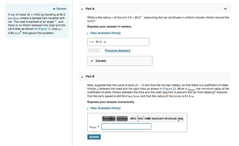 Solved Part A Review A Car Of Mass M Kg Traveling At Chegg