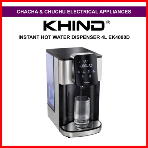 Khind Instant Hot Water Dispenser 4l Ek4000d Lazada