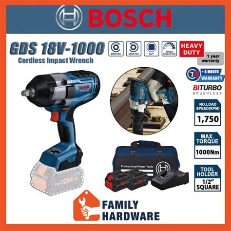 Bosch Gds V Professional Cordless Impact Wrench V High