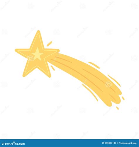 Shooting Star Cartoon Stock Vector Illustration Of Stylized 235977107