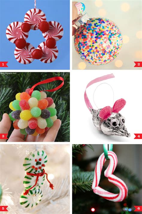 DIY Christmas ornaments made from candy | Chickabug