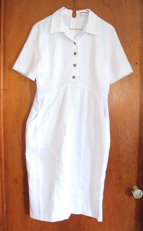 Sale Vintage White Cross Nursing Dress Uniform Via Etsy Neonatal Nurse