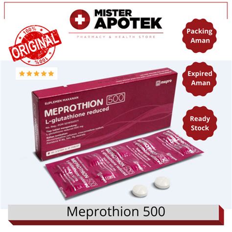 Jual Meprothion 500 Vitamin Suplemen Kulit Whitening Mepro STRIP