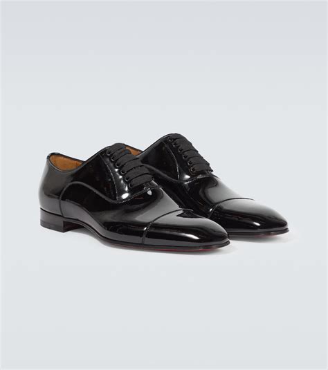 Greggo Patent Leather Oxford Shoes In Black Christian Louboutin