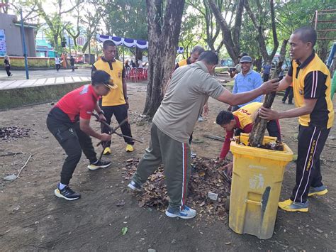 Polres Sinjai Sukseskan Gerakan Pungut Sampah World Cleanup Day