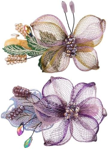 Amazon Copper Wire Hairpin Sinide Elegant Hair Clips Flower Hair