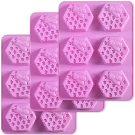 Newk Bee Honeycomb Silicone Soap Molds Cavities Silicone Mold For