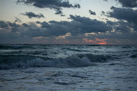 Banco De Imagens De Praia Mar Costa Oceano Horizonte Nuvem C U