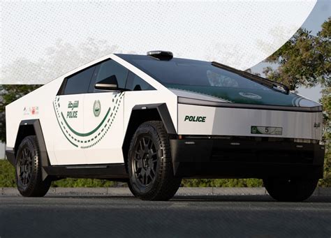 Dubai Polices Tesla Cybertruck Cruiser On Display To The Public This Week