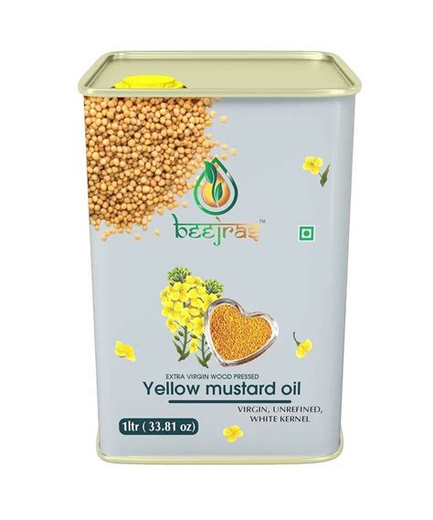 Beejras Wood Pressed Yellow Mustard Oil Litre At Rs Litre