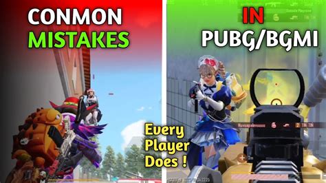 Common Mistakes Every PUBG BGMI Player Does BGMI PUBG Mobile Tips And