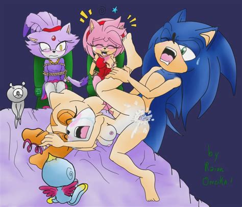 Rule 34 Amy Rose Anthro Blaze The Cat Cat Chao Sonic Cheese The Chao Cream The Rabbit Feet