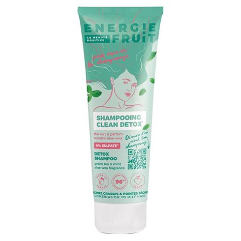 Energie Fruit Cheveux Shampoing Clean D Tox Th Vert Aloe Vera Ml