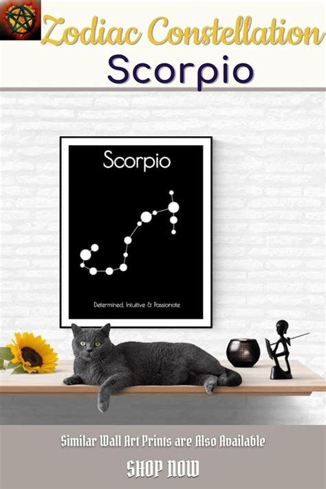 Scorpio Zodiac Constellation Scorpio Zodiac Sign Motto Printable