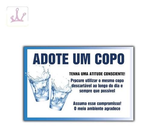 An Ad With Two Glasses Of Water On It And The Words Adote Um Copo