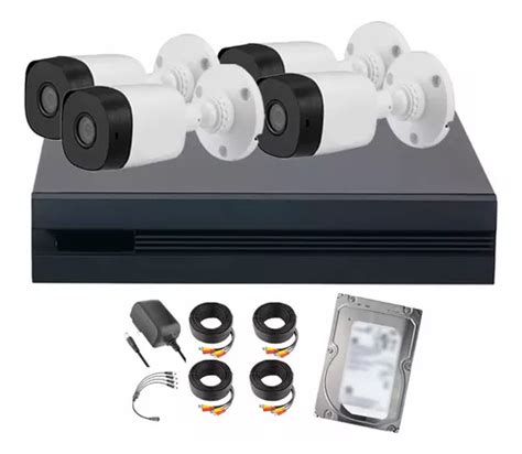 Dahua Kit De Seguridad Cctv 4 Cámaras Bullet 1mp Hdd 3tb Fácil