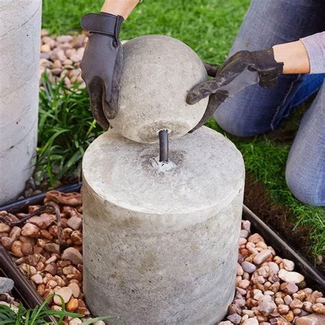 Concrete Fountain Base Diy Water Fountain Concrete Fountains Diy