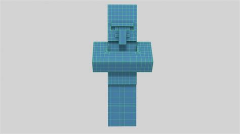 Minecraft Villager Character Rigged 3D Model TurboSquid 1451856