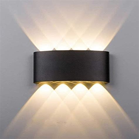 Maxmer W Led Lampada Da Parete Interno Applique Esterno Impermeabile