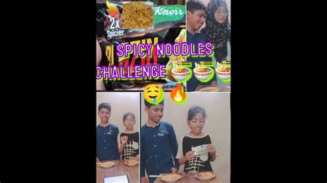 Spicy Noodle Challenge With My Brother Win Hundred Mjh Mili