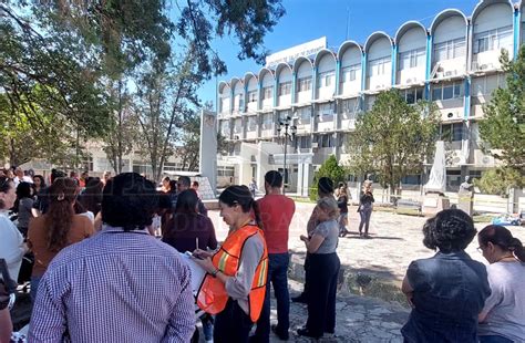 Por simulacro 458 personas evacuaron la Secretaría de Salud en Durango