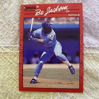 1990 Donruss Bo Jackson 61 ERROR Card No DOT After INC EBay