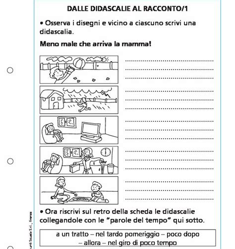 Dalle Didascalie Al Racconto 1 Giunti Scuola