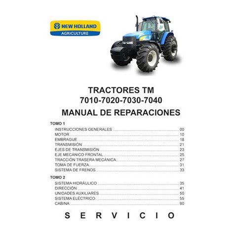 New Holland Tm Tm Tm Tm Tractor Pdf Repair Manual Es