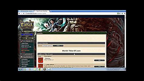 Como Fazer Uma Guild No Tibia Ot Server Youtube