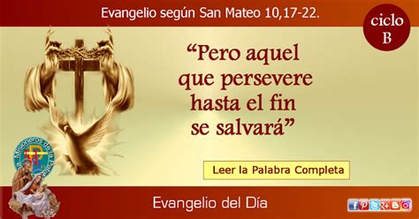 MISIONEROS DE LA PALABRA DIVINA EVANGELIO SAN MATEO 10 17 22 Lucas