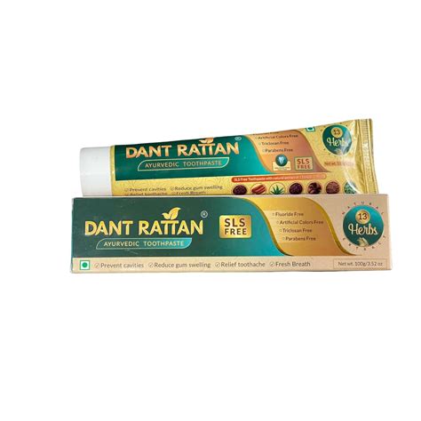 Buy DANT RATTAN AYURVEDIC TOOTHPASTE SLS FREE TOOTHPASTE WITH NATURAL