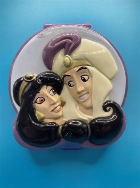 Vintage Bluebird Disney Aladdin Polly Pocket Mini Compact Playset Case