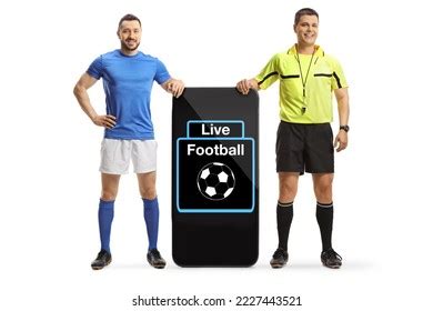 Full Length Portrait Referee Football Player Stock Photo 2227443521 ...