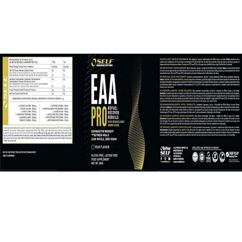 Self Omninutrition EAA Pro 500gr Aminoacidi Essenziali In Polvere Con