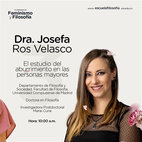 Iii Jornada De Feminismo Y Filosof A Con Josefa Ros El Estudio Del