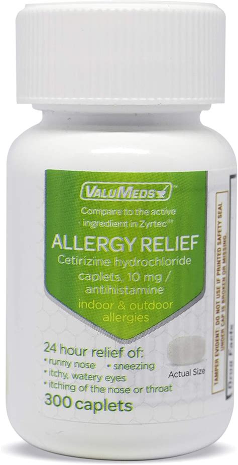 Valumeds 24 Hour Allergy Medicine 300 Count Antihistamine For Pollen Hay Fever