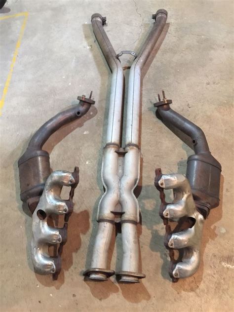 Corvette C Factory Oem Exhaust Manifolds With Cats And X Pipe For Sale