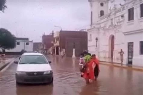 Video Ciudad De Chiclayo Amanece Inundada Tras Fuertes Lluvias