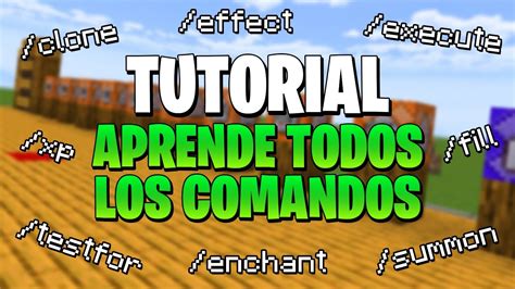 Aprende Todos Los Comandos De Minecraft Bedrock Java Tutorial De