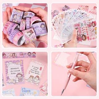 C T I Ng Set H P Qu T Ng D Th Ng K M S Tay Sticker Washi