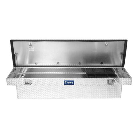 Uws 63in Bright Aluminum Crossover Truck Tool Box