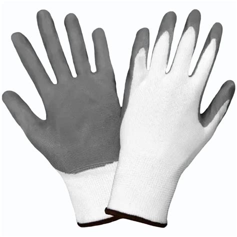 CE Pu Coated Hand Glove Grey White Size Free At Rs 17 In Indore ID